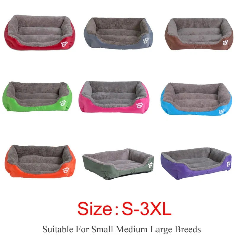 Soft Fleece Waterproof Pet Bed