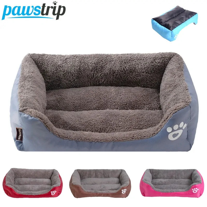 Soft Fleece Waterproof Pet Bed